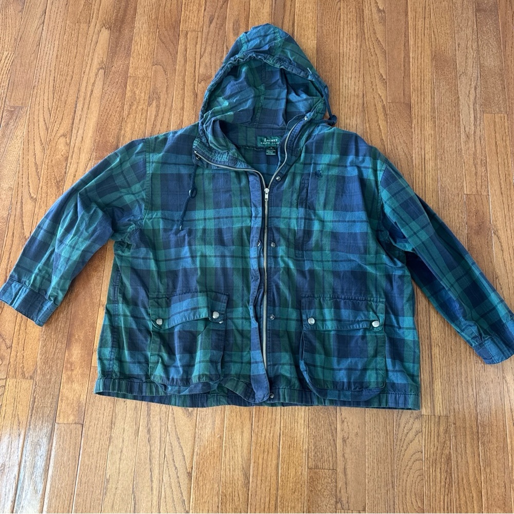 Ralph Lauren Green and Blue Plaid Jacket